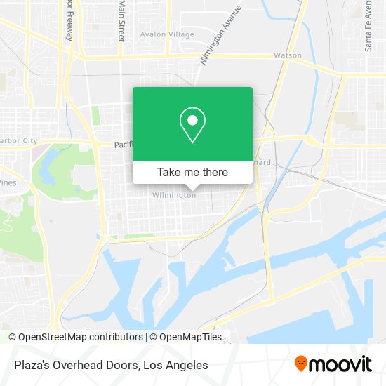 Plaza's Overhead Doors map