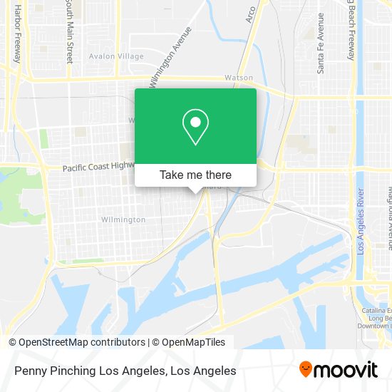 Mapa de Penny Pinching Los Angeles