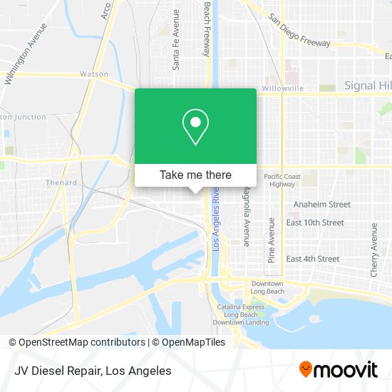 Mapa de JV Diesel Repair