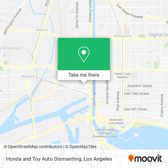 Honda and Toy Auto Dismantling map