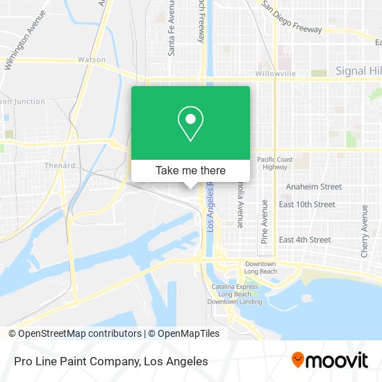 Mapa de Pro Line Paint Company