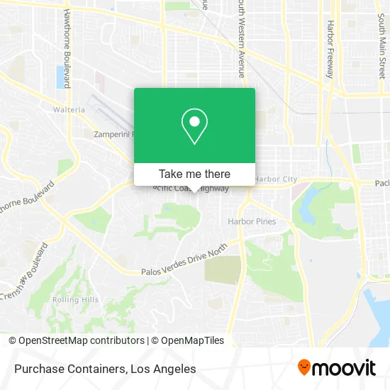 Mapa de Purchase Containers