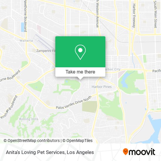 Mapa de Anita's Loving Pet Services