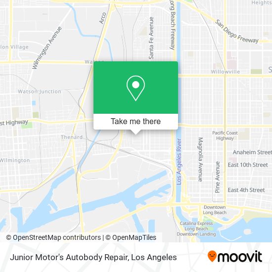 Junior Motor's Autobody Repair map