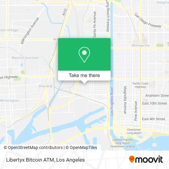 Mapa de Libertyx Bitcoin ATM