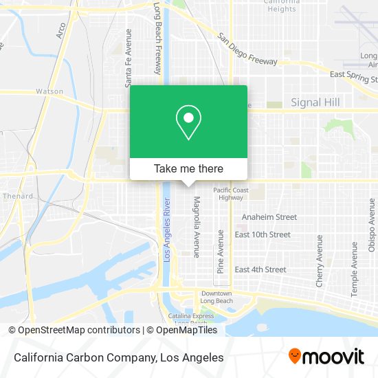California Carbon Company map