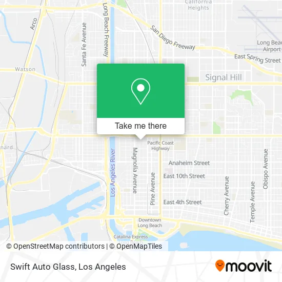 Mapa de Swift Auto Glass