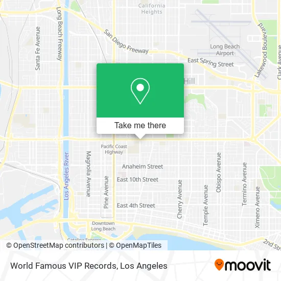 World Famous VIP Records map