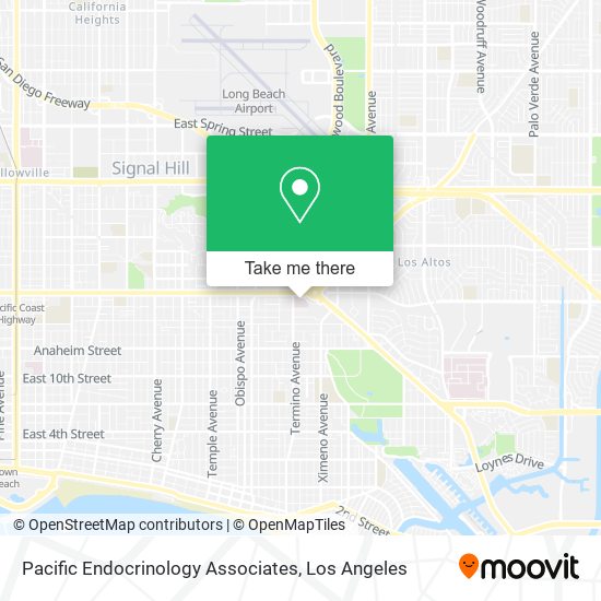 Pacific Endocrinology Associates map