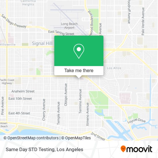 Mapa de Same Day STD Testing