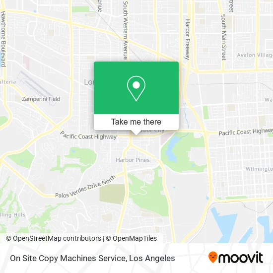 On Site Copy Machines Service map