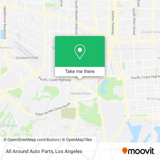 All Around Auto Parts map