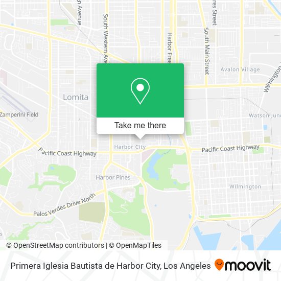 Primera Iglesia Bautista de Harbor City map