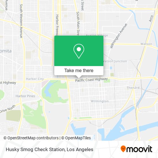 Mapa de Husky Smog Check Station