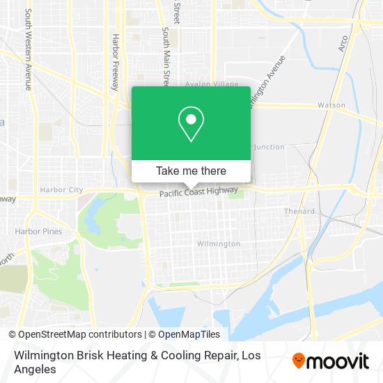 Mapa de Wilmington Brisk Heating & Cooling Repair