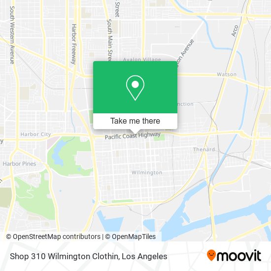 Mapa de Shop 310 Wilmington Clothin