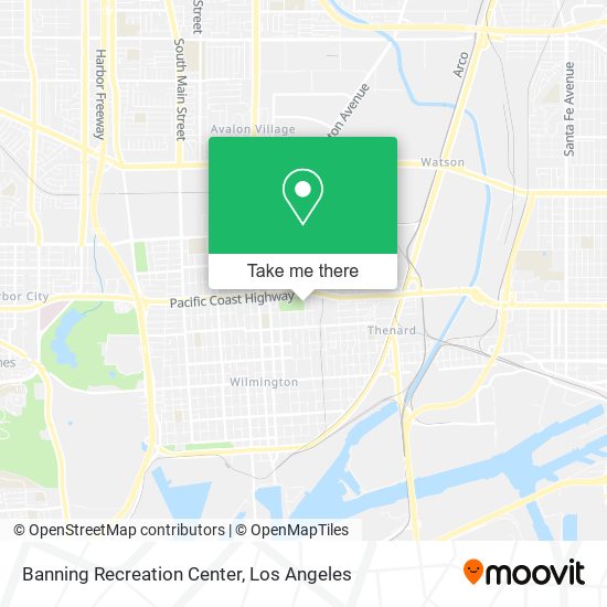 Banning Recreation Center map