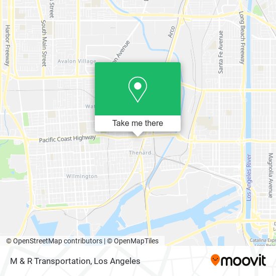 M & R Transportation map