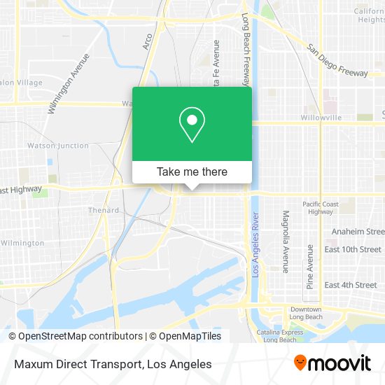 Maxum Direct Transport map