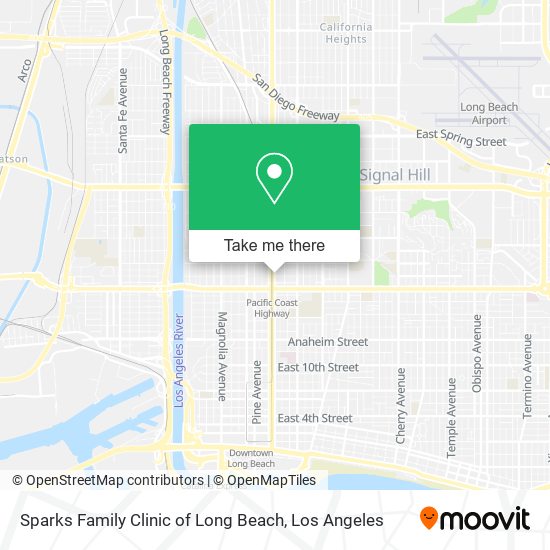 Sparks Family Clinic of Long Beach map