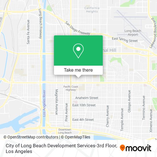 Mapa de City of Long Beach Development Services-3rd Floor