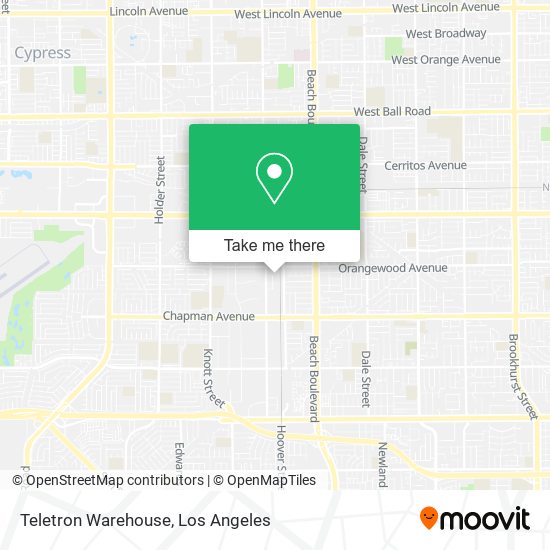 Teletron Warehouse map