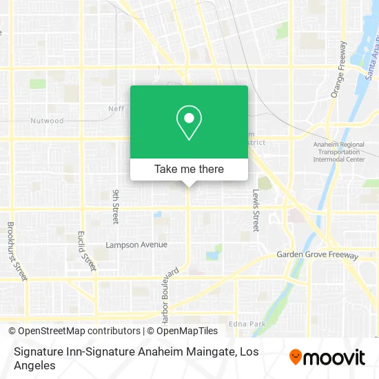 Mapa de Signature Inn-Signature Anaheim Maingate