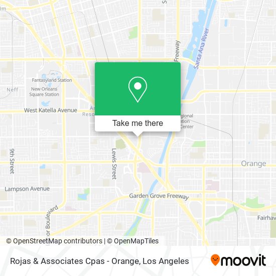 Mapa de Rojas & Associates Cpas - Orange