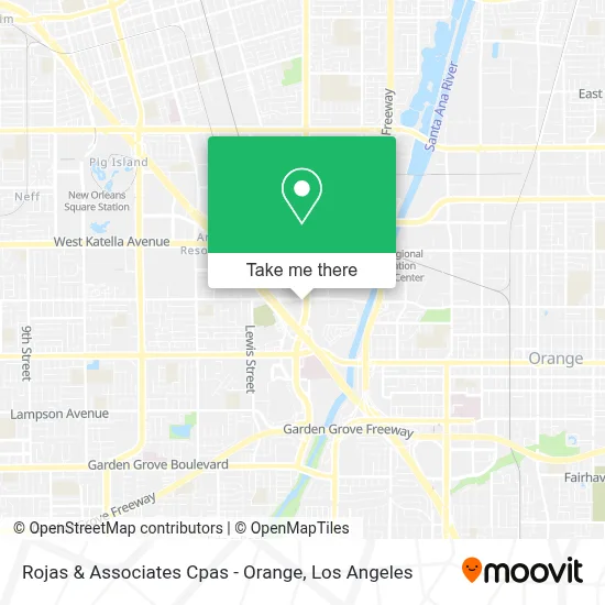 Rojas & Associates Cpas - Orange map