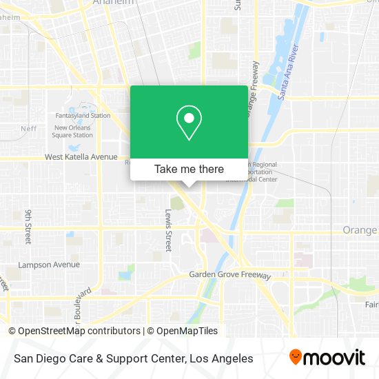 San Diego Care & Support Center map