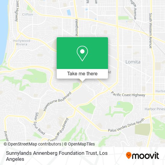 Mapa de Sunnylands Annenberg Foundation Trust