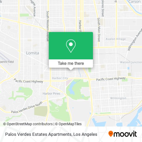 Mapa de Palos Verdes Estates Apartments