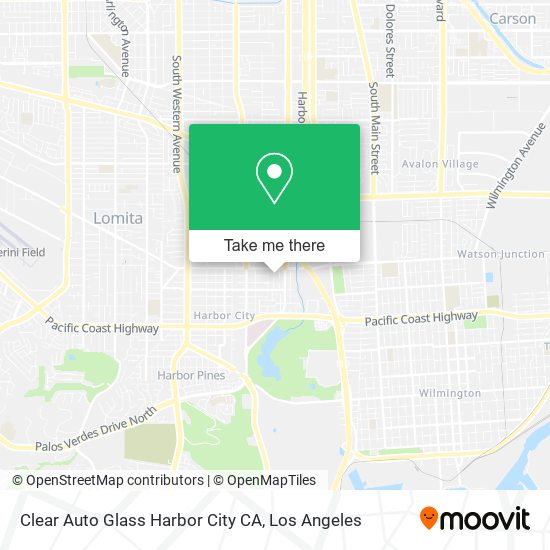 Mapa de Clear Auto Glass Harbor City CA