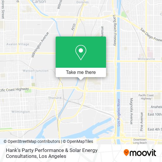 Mapa de Hank's Party Performance & Solar Energy Consultations