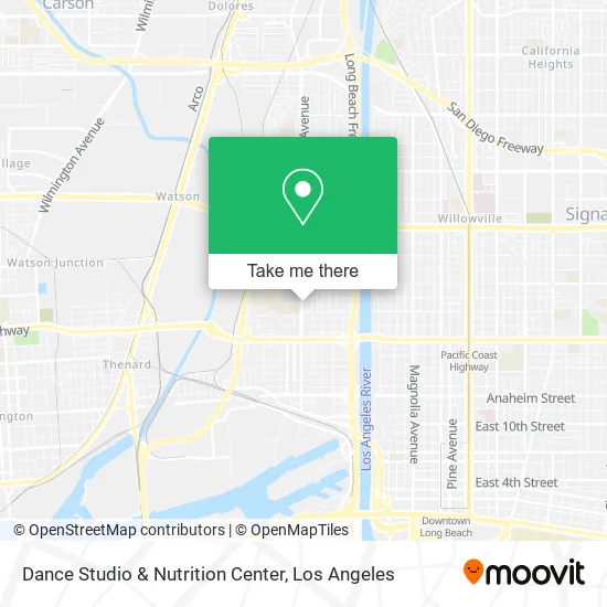 Dance Studio & Nutrition Center map