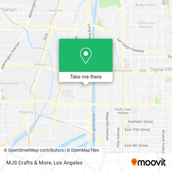 Mapa de MJS Crafts & More
