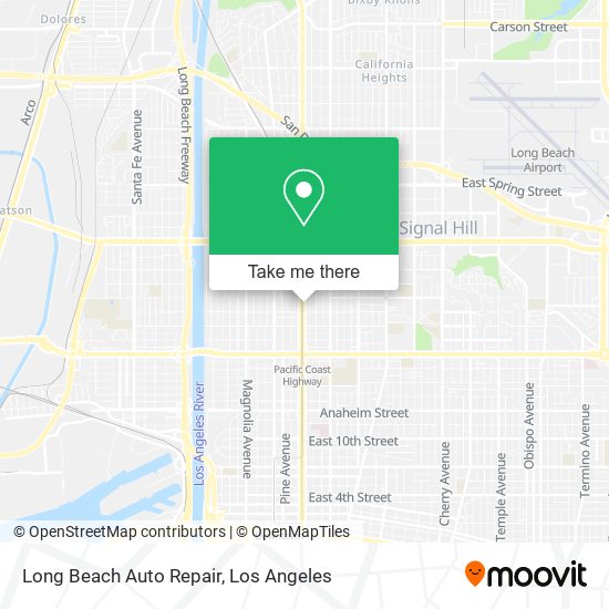 Mapa de Long Beach Auto Repair