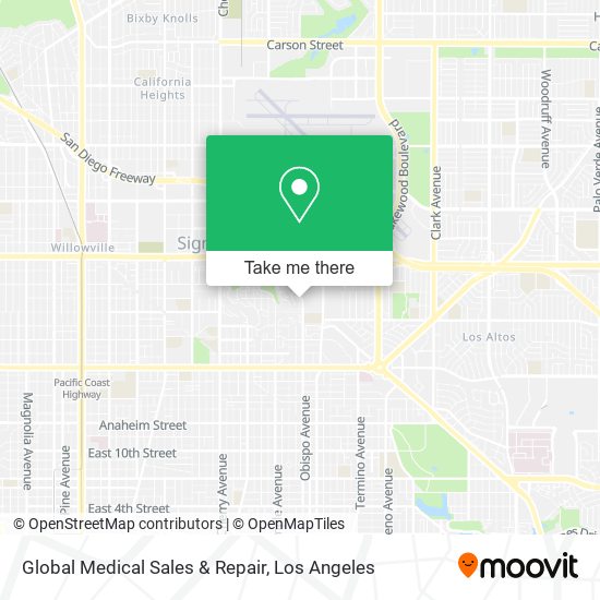 Global Medical Sales & Repair map