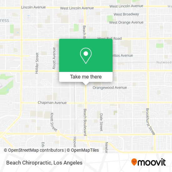 Beach Chiropractic map