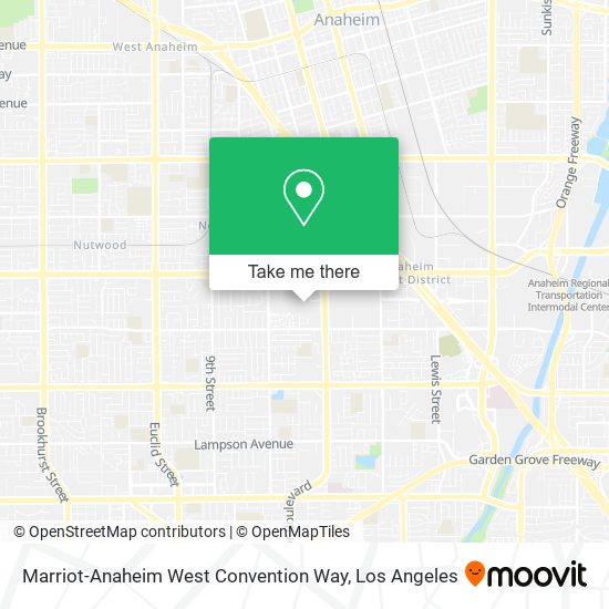 Marriot-Anaheim West Convention Way map