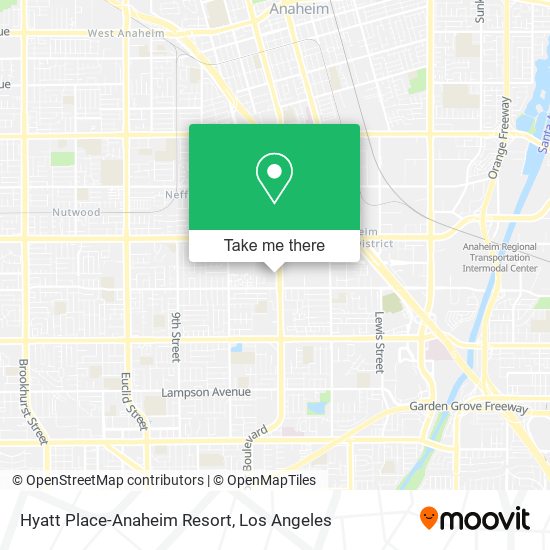 Mapa de Hyatt Place-Anaheim Resort