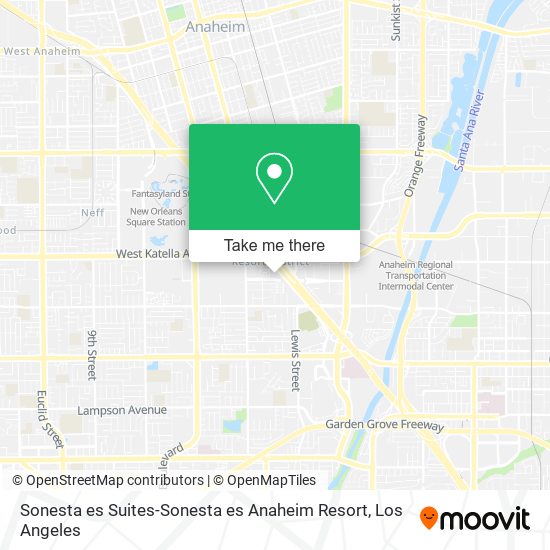 Mapa de Sonesta es Suites-Sonesta es Anaheim Resort