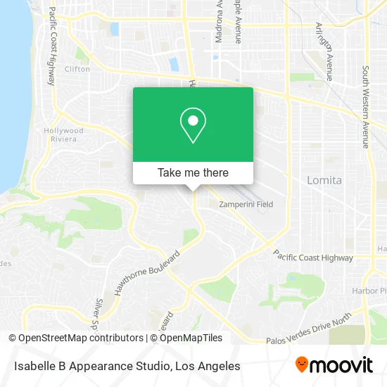 Isabelle B Appearance Studio map