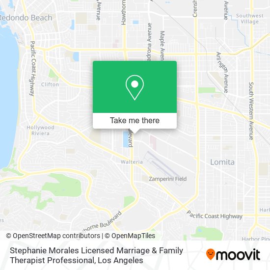 Stephanie Morales Licensed Marriage & Family Therapist Professional map