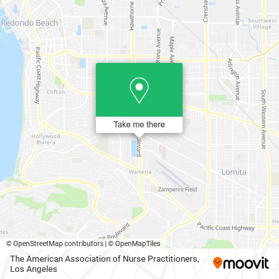 Mapa de The American Association of Nurse Practitioners