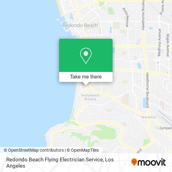 Redondo Beach Flying Electrician Service map