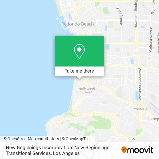 New Beginnings Incorporation: New Beginnings Transitional Services map