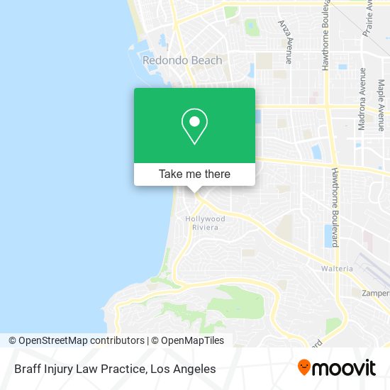 Braff Injury Law Practice map