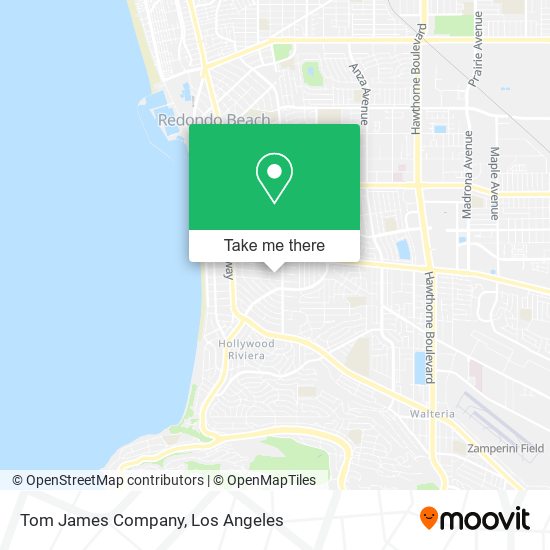 Mapa de Tom James Company