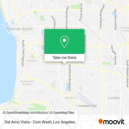 Del Amo Vista - Coin Wash map